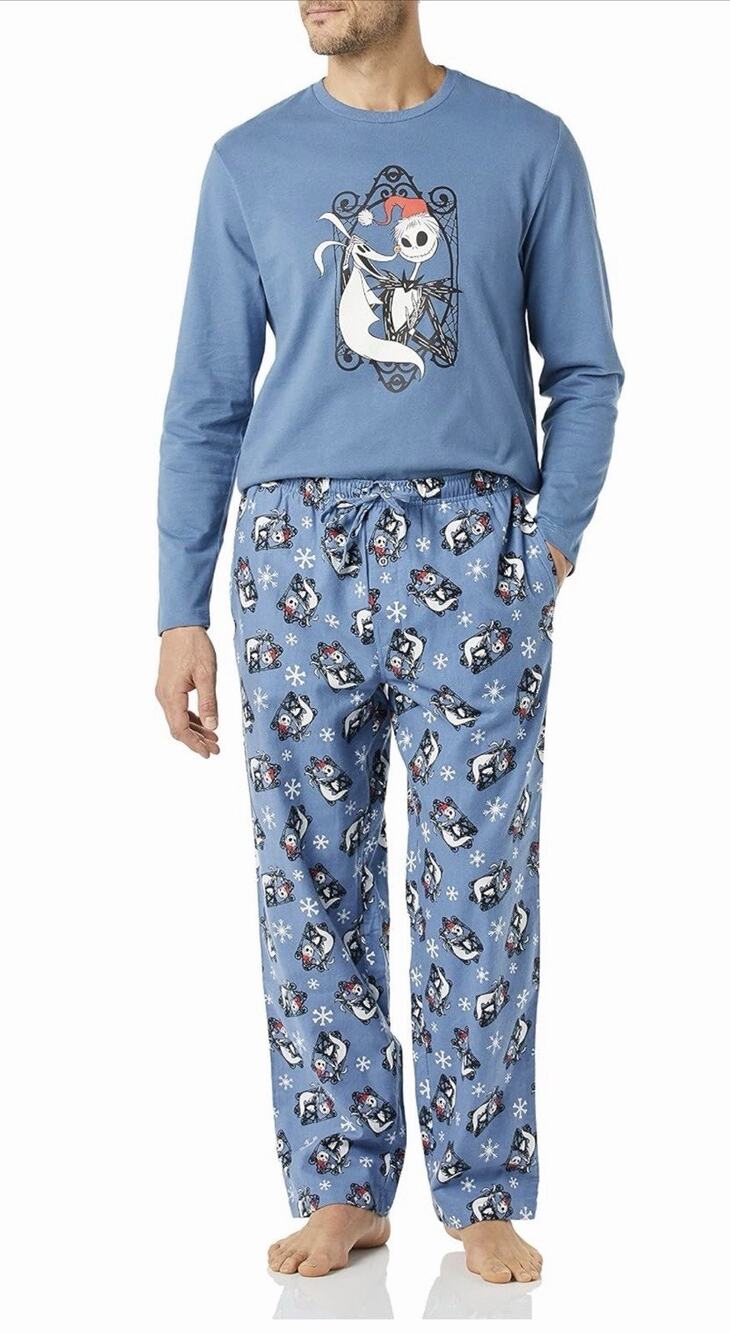 Disney The Nightmare Before Christmas Pajama Lounge Sleep Set Blue Men’s M NWT